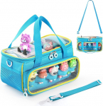 Tonieboxi kandekott, Tonie tegelaste hoiukott &otilde;larihma ja k&auml;epidemega, kodune v&auml;litingimustes kasutatav k&auml;ekott Tonieboxi helim&auml;ngijatele ja nukkudele, sinine, kott