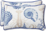 Pillow Perfect Outdoor Sea Life Marine Ristk&uuml;likukujuline viskepadi, 2 komplektis