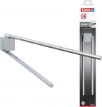 tesa ekkro r&auml;tikukang, k&otilde;rgl&auml;ikega kroomitud, sh kleeplahendus, suur pidamisj&otilde;ud (kuni 6 kg), 428 mm x 50 mm x 87 mm