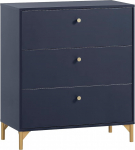 Schildmeyer Alfa 155478 Sahtlikapp Midnight Blue/Gold 80 x 40 x 91,4 cm