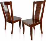 S&ouml;&ouml;gitoa toolid komplekt 4 kirsipuust puidust k&ouml;&ouml;gitooli, mis on valmistatud t&auml;ispuidust kuni 150 kg - disain 807 - p&auml;hklipuu pruun