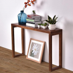 Puidust konsoollaud, k&uuml;ljelaud, kohvilaud, konsoollaud, elutoa laud, kitsas kohvilaud, koridorilaud, kitsas sissep&auml;&auml;sulaud, diivanilaud koridori, elutoa, fuajee jaoks (p&auml;hkelpuu, L