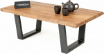 Invicta Interior Mammut Solid Tree Trunk kohvilaud 110 cm Akaatsia 3,5 cm lauaplaat elutoa laud