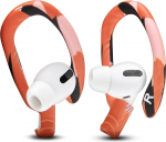 WC HookZ - patenteeritud t&auml;iustatud &uuml;le k&otilde;rvarihma AirPods Pro 1, 2 ja AirPods 1, 2 ja 3 jaoks - pakendis on kaks suurust paari Wicked Cushions | Orange Prisma