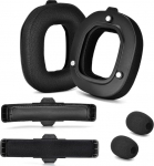 Yaowanguan A50 Gen 4 Mod Kit - Asendusk&otilde;rvapadjad k&otilde;rvapaelad Astro Gaming A50 juhtmevaba peakomplekti Gen 4 jaoks, mikrofonivaht, k&otilde;rvapadjad/korvapadjad/ padjad, A50 Gen 4 tarvikud, paksus lisatud (must kangas)