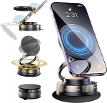 T&auml;iendatud vaakum magnetiline mobiiltelefoni hoidja auto Magsafe Car Mount, iminapp mobiiltelefoni hoidja auto, 360 &deg; p&ouml;&ouml;ratav auto / peegel