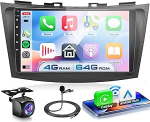 4G + 64G autoraadio Android 13 Suzuki Swift 2011-2017 Suzuki Ertiga 2012-2017, 9-tolline HD puuteekraaniga raadio traadita Carplay Android auto GPS Wi-Fi USB Bluetooth 5.0 FM RDS tagumine vaade