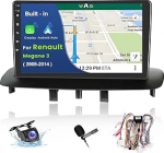 Autoraadio Renault Megane 3 2009-2014, 2G+64G Android 13, Wireless Carplay & Android Car, 9-tolline puuteekraaniga raadio auto Bluetooth 2 DIN koos GPS/WiFi/RDS/FM/EQ/USB mikrofoniga tagurdamine