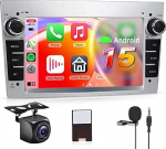 8 Core 6 + 128G: Hodozzy Carplay autoraadio Opel Astra Meriva Zafira jaoks koos Navi/WiFi, 7-tolline Opel autoraadio Bluetooth Android Car/Mirror Link/32 EQ/FM/RDS/SWC/WiFi + tagurduskaamera, h&otilde;bedane