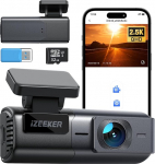 iZEEKER Dash Cam Front 1080P peidetud disainiga, mini autokaamera videosalvesti 170 &deg; laial nurgal, Dash Cam autode jaoks &ouml;ise n&auml;gemise, WDR, parkimisseire ja G-sensoriga