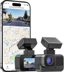 Krunia 2K WiFi Mini Dash Cam auto, esikaamera koos rakendusega, CPL tugi, v&auml;line GPS, WDR &ouml;&ouml;n&auml;gemine, 24-tunnine parkimise j&auml;lgimine, magnetiline hoidik, superkondensaator, 170&deg; laiatarbe kaamera