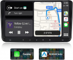 ACAVICA Android Autoradio 9-tolline Double DIN raadio koos juhtmevaba Carplay Android autoga - VW Golf 5 6 Passat B6 B7 Polo Touran Tiguan EOS Seat Skoda Fabia Superb - IPS DSP Bluetooth 5.0 GPS navigatsiooniga.