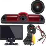 HD IP68 auto elamu tagurduss&uuml;steem pidurituli tagurduskaamera katuse kaamera parkimisabi nurga reguleeritava &ouml;ise n&auml;gemisega &uuml;hilduv Fiat Ducato X252 / Peugeot Boxter / Citroen Jumperiga