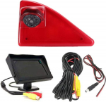 HD auto haagissuvila tagurduss&uuml;steem pidurituli tagurduskaamera Van Roof Camera parkimiskaamera parkimisabi, mille nurk on reguleeritav ja mis &uuml;hildub Opel/Vauxhall Movano/Renault Master/Nissan NV400-ga