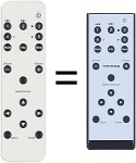 Ersatzfernbedienung kompatibel mit Roberts STREAM93i Stream 93iDAB Digitalradio Soundsystem Roberts STREAM93i Stream 93iDAB Digitalradio Soundsystem