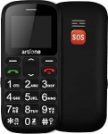 artfone CS181 Black - vanem mobiiltelefon ilma lepinguta, Dual SIM 2G GSM mobiiltelefon suurte nuppudega, SOS h&auml;daabik&otilde;ne nupp, taskulamp, suur nupp mobiiltelefon, h&auml;&auml;ljuhend, kiirvalimine, FM