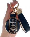 ontto auto v&otilde;tme &uuml;mbris kaitsekate sobib BMW Mini Cooper S One Clubman Countryman F54, F55, F56, F57, F60 tarvikud Remote Key Ring, TPU v&otilde;tme &uuml;mbris, v&otilde;tmekarp, must R
