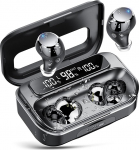 Bluetooth k&otilde;rvaklapid, 2025 k&otilde;rvaklapid juhtmevabad Bluetooth 5.3 koos m&uuml;ravastase mikrofoniga, 128H HiFi Stereo Deep Bass k&otilde;rvaklapid, IP7 veekindlad puutetundlikud juhtmevabad k&otilde;rvaklapid iPhone / Androidile