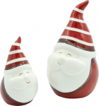 HEITMANN DECO Keraamiline j&otilde;uluvana 2 tk komplekt ca 16 x 11 cm Punane / valge