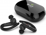 Meliconi Mysound True Fit Plus True Wireless Bluetooth 5.3 k&otilde;rvaklapid, mustad, ideaalsed sportimiseks, puutetundlik juhtimine, LED-ga laadimiskohver, 32 tundi aku kestvust