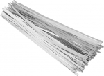 PATIKIL Metall-Kabelbinder, 100 St&uuml;ck, 30,5 cm, strapazierf&auml;hig, 304 Edelstahl, selbstsichernde Kabelbinder, 113,4 kg, Mehrzweckbindung f&uuml;r Innen- und Au&szlig;enbereich, Silber