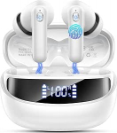 Bluetooth k&otilde;rvaklapid, traadita Bluetooth 5.4 Sport Deep Bass, 50 tundi m&auml;nguaega In-Ear IP7 veekindlad k&otilde;rvaklapid, k&otilde;rvaklapid 4 ENC m&uuml;rav&auml;hendusmikrofoniga, traadita k&otilde;rvaklapid LED-ekraaniga