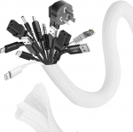 Romon 6 m kaabli muhv, 25 mm - 32 mm saab l&otilde;igata m&otilde;&otilde;tu, isesulguv, paindlik kootud kaabli&uuml;mbris, spiraalvoolik TV, PC, kodukino, autokaabel, kaablijuhtimine, hammustuskindel koerte jaoks