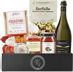 Kinkekorv t&auml;is Itaalia erip&auml;rasid - Prosecco DOC, Pasta, Sugo, Focaccine | Delikatesside kinkekomplekt meestele ja naistele s&uuml;nnip&auml;evaks, pulmadeks, j&otilde;uludeks