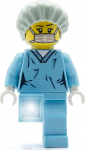 Lego Kirurgi figuur LED taskulambiga - 5" liikuv minifiguur (TO45H) - Automaatne v&auml;ljal&uuml;litamise taimer - Valge valgus - Patareidega - Patareidega kaasas - Ametliku litsentsiga toode