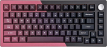 KiiBoom Loop 75 75% T&auml;ielik alumiiniumplokkide struktuuriga mehaaniline klaviatuur, QMK/VIA programmeeritav, BT5.0/2.4GHz/USB-C traadita m&auml;nguklaviatuur, tihend, FR4 plaat, RGB Win/Mac (punane must)
