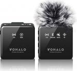 VOHALO Lavalier Wireless Microphone with Real-time Monitoring Audio Ducking Accompaniment Reverb Mute Noise Cancelling Bluetooth Microphone for iPhone iPad Android Phone PC