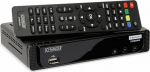 Schwaiger DTR600HD maapealne Full HD Black TV digiboks DTR600HD, maapealne, DVB-T2, 576i,576p,720p,1080i,1080p, AVC,H.264,H.265,MPEG2,MPEG4, H.265, AAC,AAC HE,AC3,MP3,PCM