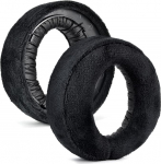 Velvet asendusk&otilde;rvapadjad Sony Playstation 5 PS5 Pulse 3D juhtmeta k&otilde;rvaklappidele, mustad remondim&auml;lu vahtkuularid k&otilde;rvapadjad / tassid / kate