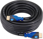 MutecPower High Speed 20 meetri Ultra HD HDMI 2.0 kaabel koos Ethernetiga - 4K @ 60Hz 2160p toetab 3D & Audio Return Channel - Full HD ja sisseehitatud Booster - 20M must mees-mehekaabel - 20M must mees-mehekaabel