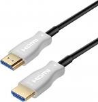 PremiumCord 4K optiline aktiivne &uuml;likiire HDMI 2.0 kiudoptiline kaabel M/M, 18 Gbps, &uuml;hildub 4K@60Hz videoga, 3D, Edid, ARC, HDR, Dolby TrueHD, kullatud &uuml;hendused, 50 m.