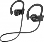 Bluetooth k&otilde;rvaklapid pakuvad Bluetooth 5.0, IPX7 veekindlust, 16 tundi kestvat m&auml;nguaega ja sisseehitatud mikrofoni - koos jooksmise/jooksmise jaoks.