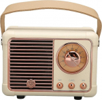 CCYLEZ Retro Bluetooth k&otilde;lar, k&otilde;lar BT 5.0, HiFi Stereo heliefekt, v&auml;ike, kerge, vintage dekoratsioon, armas vanamoodne stiil koju, reisile, &otilde;ue (kollane)