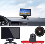 18 mm objektiivi tippkvaliteediga tagurduskaamera + 7-tolline TFT LCD-ekraan monitor pidurituli auto katuse tagurduskaamera Citroen Dispatch / Toyota Proace / Peugeot Expert Traveller Van 3 Transporter 2016 jaoks