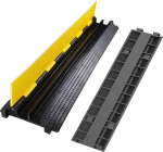 Kaablisillad 2 kanaliga 100 x 25 x 5 cm Kaablisilla &uuml;lek&auml;igukaitse kaablile 3T/6614lbs Kaabli k&auml;igutee kaablikanal Kaabli sidumiskaitse kaablile V&auml;likaabli kaitsja