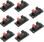 hankimise kaart 2 Way Spring Terminal Push Release Connector Plate Female Speaker Terminal Block Speaker Terminal Connector Test Clip WP2-1 Pack of 3