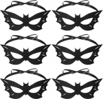 Skylety Pack of 6 Halloween Masquerade silmamaskid Halloween Ball kost&uuml;&uuml;m koos elastse lindiga Meeste mask Halloween Festival karneval kost&uuml;&uuml;m Cosplay Party