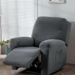 ZYHBBGXFC-XM Liege-Schonbezug, 4-teiliges Set, Stretch-Jacquard-Sofabezug mit Seitentasche, weicher, Dicker, waschbarer M&ouml;belschutz for Wohnzimmer (Color : Color A, Size : 3 Seats (Set of 8 Pieces))