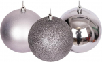 60mm / 18 j&otilde;ulukujutised Shatterproof Medium Grey j&otilde;ulupuu kaunistused Ball Ornaments Balls j&otilde;ulukaunistused j&otilde;ulukaunistused J&otilde;ulukaunistused Shiny Matte Glitter