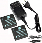 DSTE&reg; （ Pakk 2 ） Asendusaku ja DC120E reisilaadija komplekt Panasonic DMW-BLE9 DMW-BLE9E Lumix DMC-GF3 GF3GK DMC-GF5 DMC-GF6 DMC-GX7, LX100 kaamerale nagu DMW BLE9E/BLE9PP DMW-BLG10 Leica DC15E