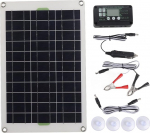 P&auml;ikesepaneelide komplekt, 50 W 30 A 12 V 24 V kaasaskantav monokristalliline r&auml;ni p&auml;ikesemoodul koos regulaatoriga, imuritega, k&otilde;rge muundamissagedusega p&auml;ikesemoodulis&uuml;steem matkaauto, paadi ja telkimise jaoks