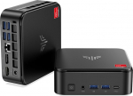 NiPoGi E3B Mini PC W-11 Pro &Alpha;-MD Ryzen 5 7430U (Max 4.3GHz, 6C/12T, parem kui 5500U/5675U), 16GB RAM + 512GB SSD, lauaarvuti WiFi 6/BT 5.2/4K Triple Display/VESA toetab miniarvutit kontorisse