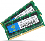 Rasalas 8GB komplekt (2x4GB) PC3-12800 DDR3L 1600MHz SODIMM, 4GB DDR3 1600 2Rx8 PC3L-12800S 1.35V 204-Pin CL11 Dual Rank s&uuml;learvuti m&auml;lumoodul