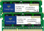Timetec Hynix IC DDR3 1333MHz PC3-10600 puhverdamata, mitte-ECC 1.5V CL9 2Rx8, dual rank, 204 pin SODIMM s&uuml;learvuti / s&uuml;learvuti m&auml;lumooduli uuendamine