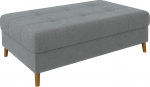 Jalutuskoht elutoas 118 x 73 x 40 cm 2-kohaline diivanijalats T&auml;ispuidust jalad pruun Vabalt seisev Boucle kangas kriimustuskindel Erik Hall