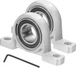 hankimise kaart Pillow Block Bearings 1 "Bore Vertical Zinc Alloy Steel Mounted Flanch Pillow Block Bearing Self Aligning Insert Bearing Housing for Machinery Electricity Agriculture Pack of 2